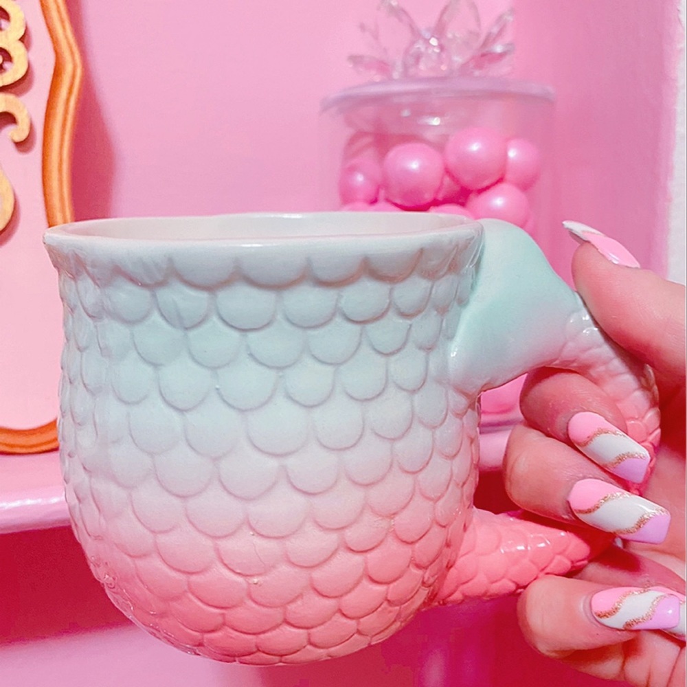 mermaid tail mug